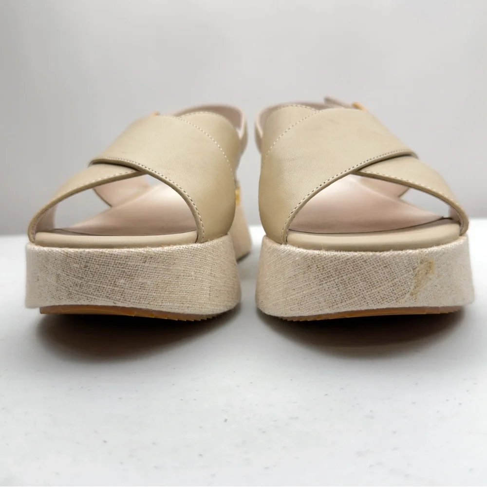 NIB Sanctuary Women's Allsmiles Slip-On Slingback Espadrille Platform Sandal 7M